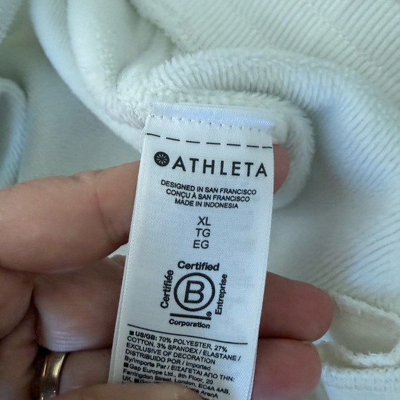 Athleta Women’s Heather Gray Joggers w/ Zipper Ankles Size XL E35 - Picture 7 of 9